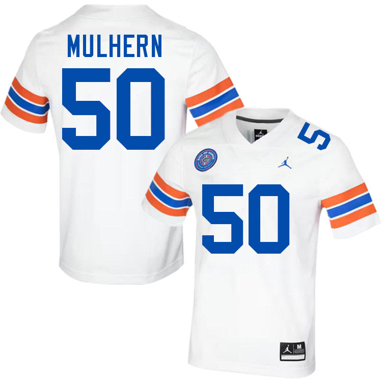 Mack Mulhern Florida Jersey,Florida Gators #50 Mack Mulhern Uniforms,Jersey Youth-Throwback White